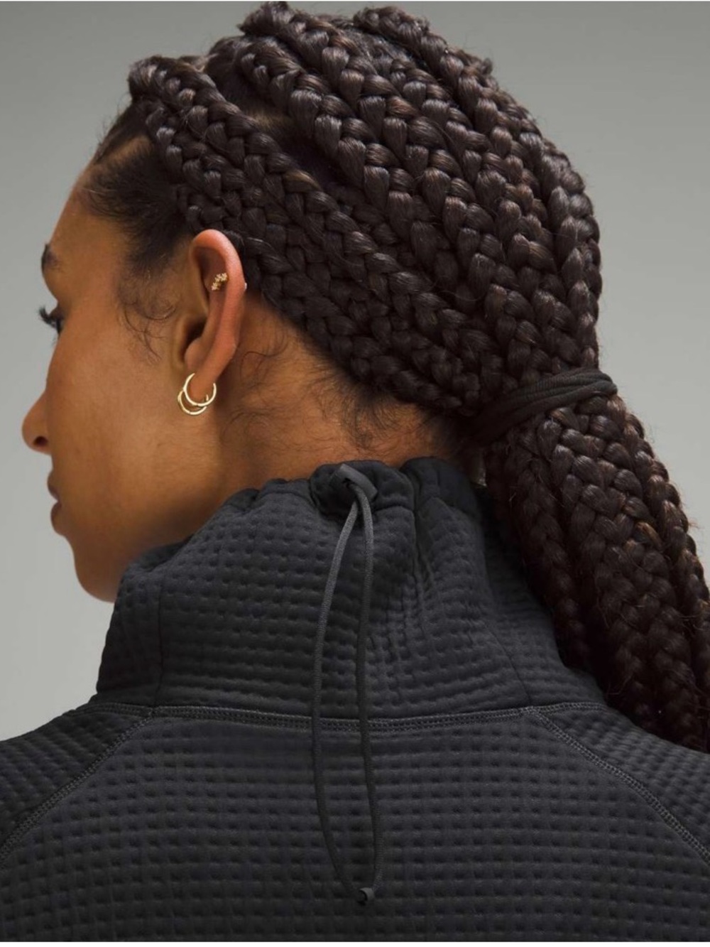 Lululemon Waffle-Knit Funnel-Neck
Long-Sleeve Shirt Black - Picture 2 of 8